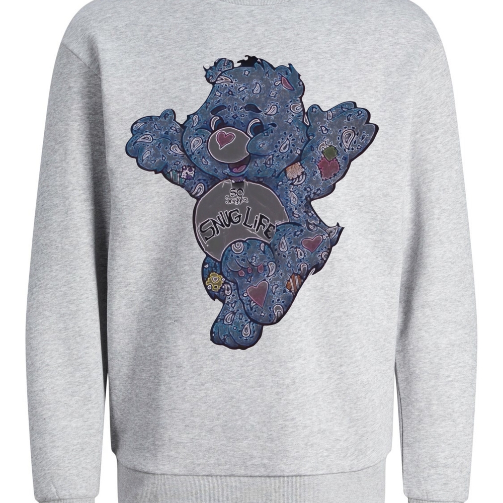 Gray Snug Life Bear Sweater